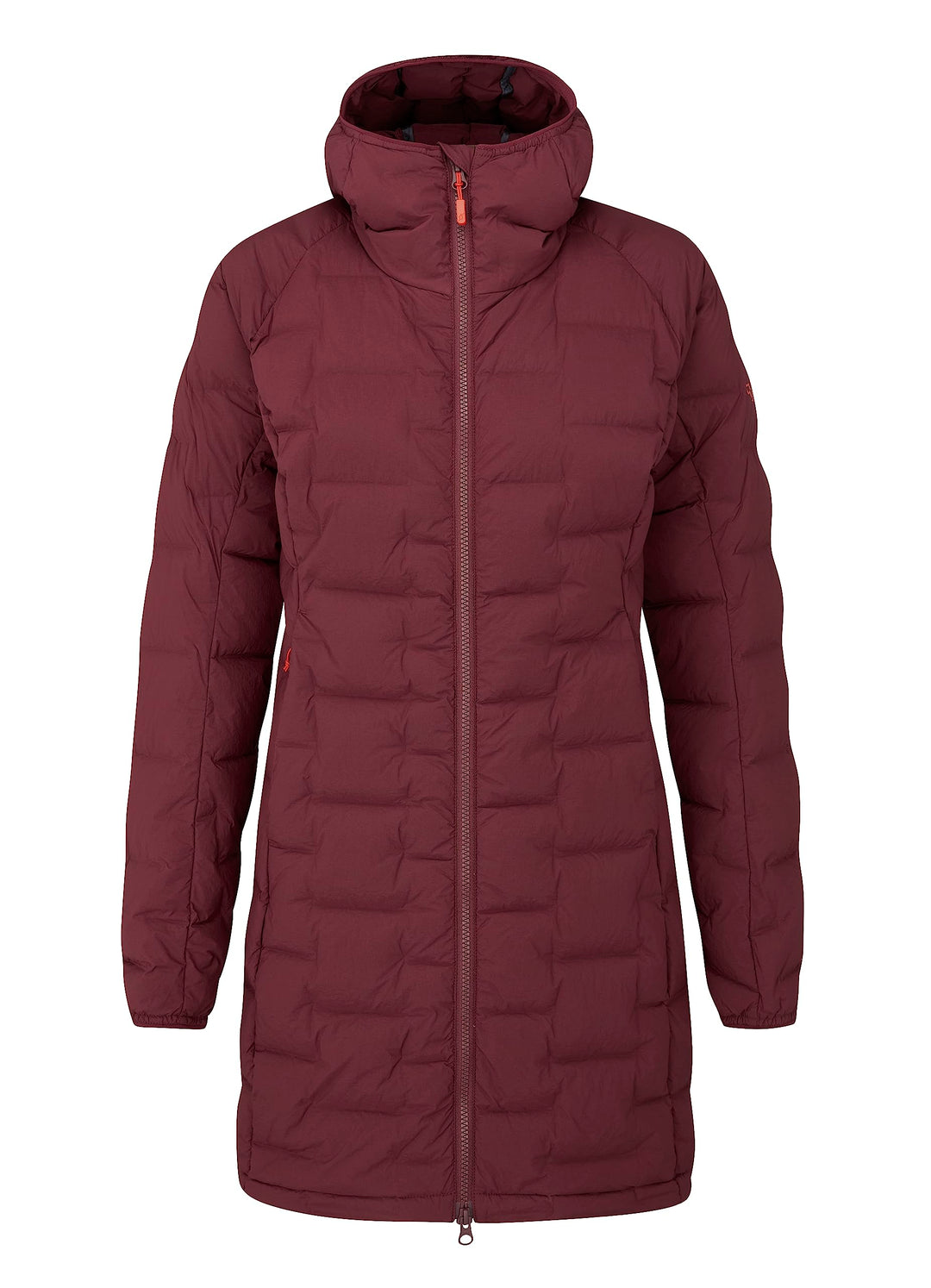 Rab Cubit Stretch-Daunenparka Damen rot