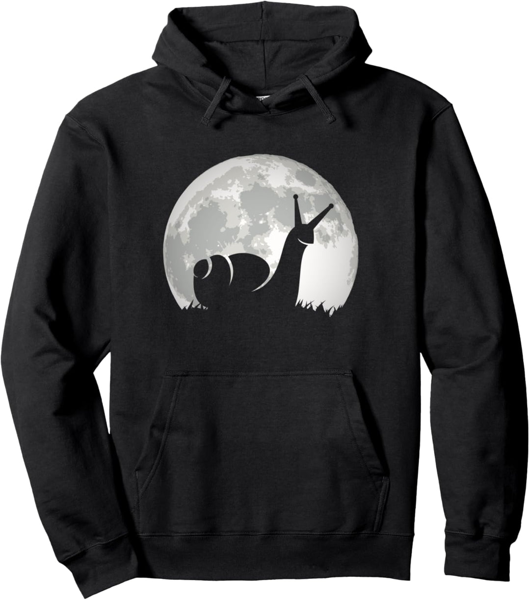 Retro Mond Schnecke Pullover Hoodie