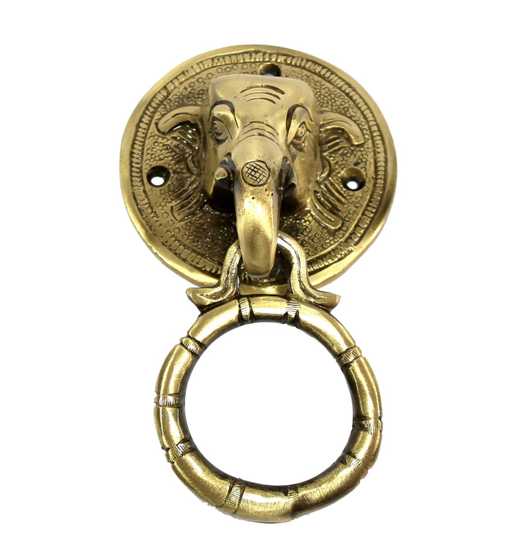 eSplanade Zahlungs-Management Bronzepferdekaninchen-Ren-Elefantklopfer Elefant Golden, Elefant