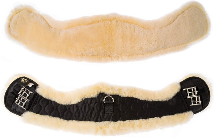 Lammwolle Western Konturgurt Sattelgurt, aus Qualitäts Merino Lammwolle, Spezielle Anatomisch Konkav