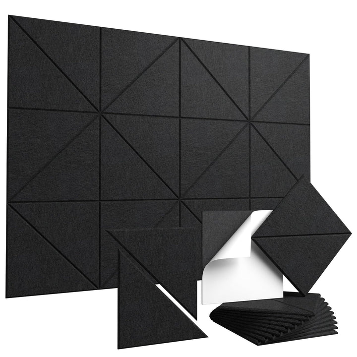 Vieshful Akustikpaneele Selbstklebend 20 Stück 30×30 cm – Hochdichte Akustikplatten aus Filz, Schall