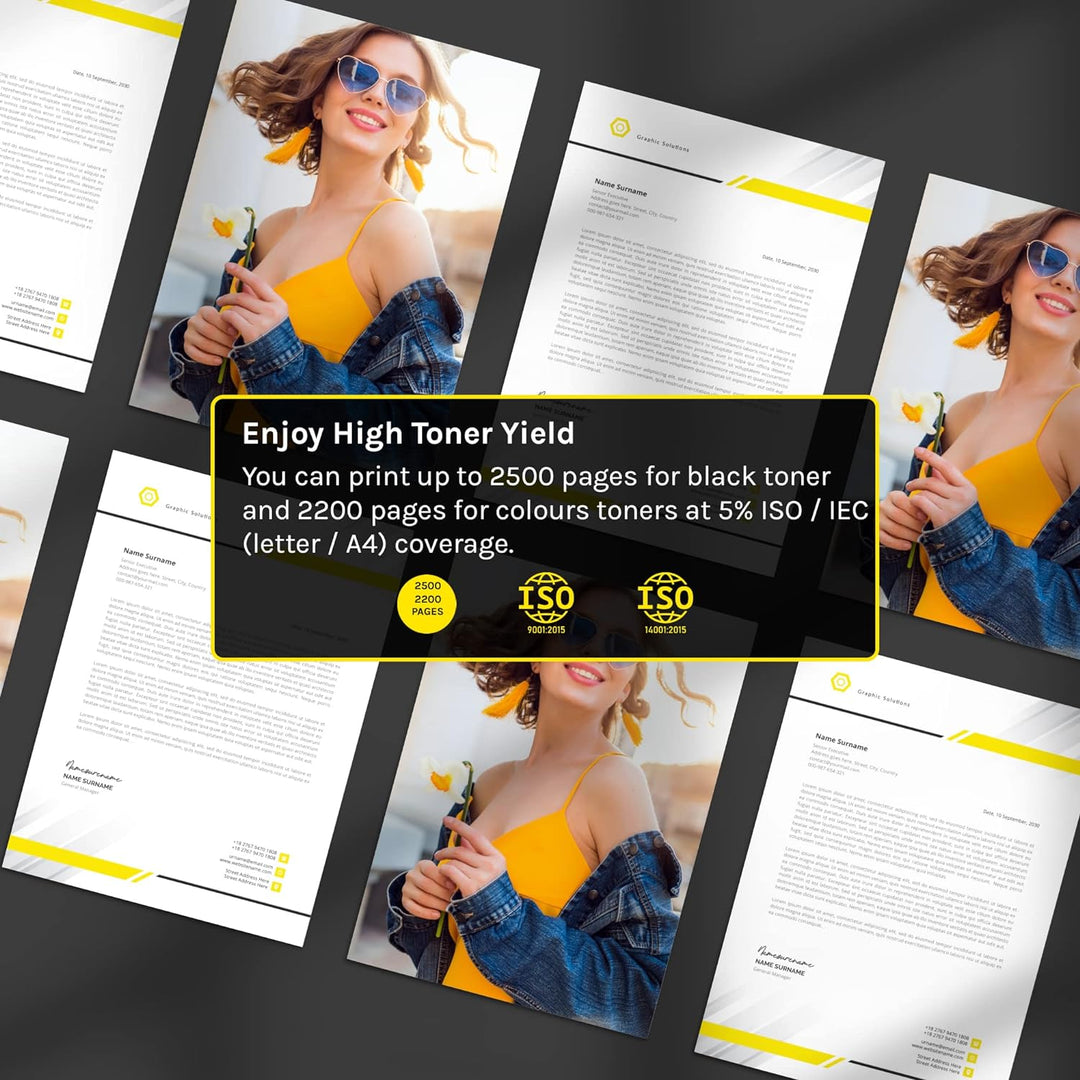 YELLOW YETI TN 241 242 Tonerkartusche Kompatibel mit DCP-9015CDW DCP-9022CDW HL-3140CW HL-3150CDW HL