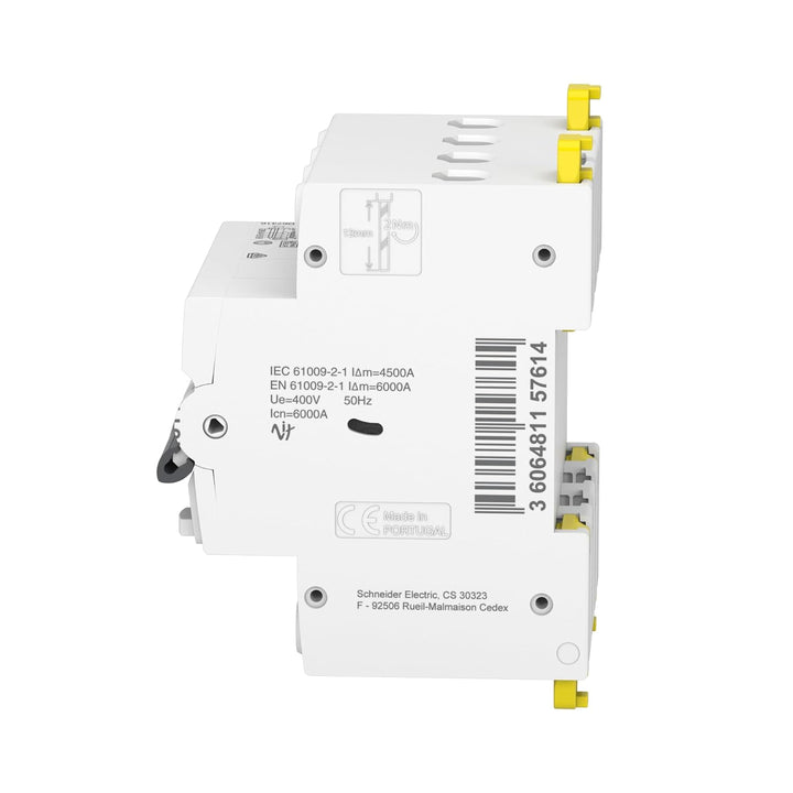 Schneider Electric A9D67416 FI/LS-Schalter iC60N, 4P, 16A, C-Char., 30mA, Typ A, 6kA 4-Polig 16 Ampe
