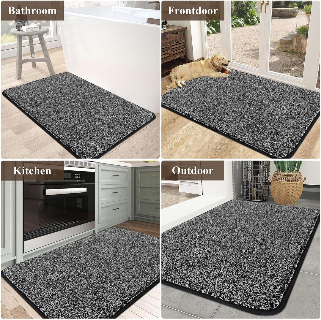 Pauwer Gross 80 x 120 cm Fussmatte Rutschfester Eingangstürmatte Waschbar strapazierfähiger Schmutzf