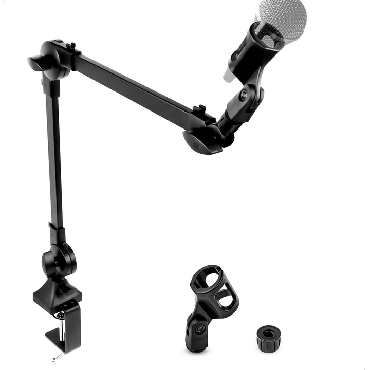 Mikrofon Arm Tisch Mikrofonarm, Verstellbar Microphone Ständer Universel Mic Arm mit Tischklemme und