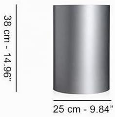 Kartell Papierkorb, Plastik, Weiss, 25 x 25 x 38 cm Bianco, Bianco