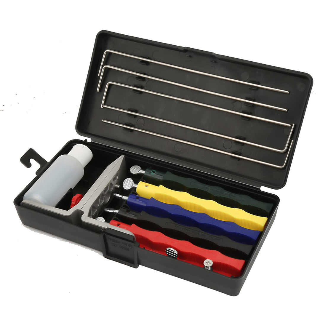 Ening System Lansky Messerschärfer-Set, Schleifer-Schärfset, Professionelles Küchen-Messerschärfer-S