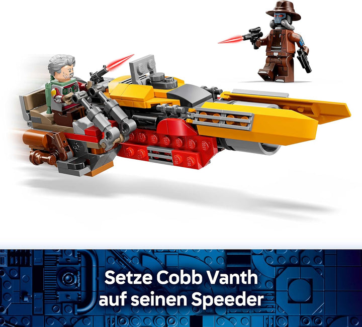 LEGO Star Wars 75437 Cobb Vanths Speeder - inkl. Cobb Vanth & Cad Bane Minifiguren sowie Blaster & J