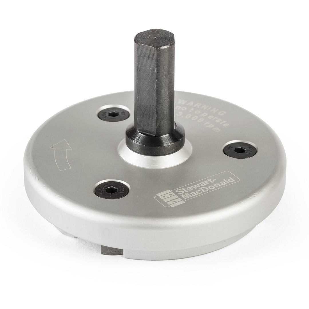 StewMac Safe-T-Hobel – Bohrmaschine zum Präzisionsverdicken – 2-3/10.2 cm Schnittbreite – HSS-Fräser