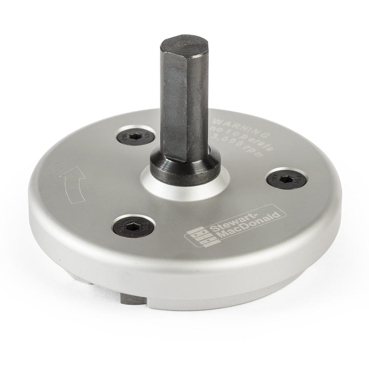 StewMac Safe-T-Hobel – Bohrmaschine zum Präzisionsverdicken – 2-3/10.2 cm Schnittbreite – HSS-Fräser