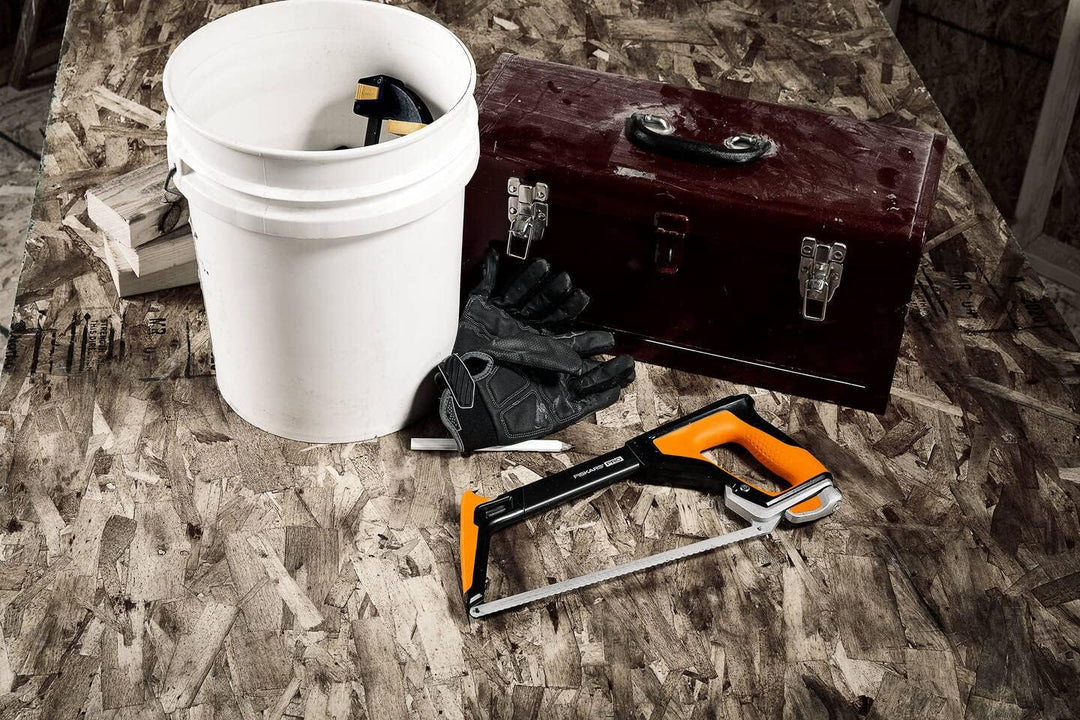 Fiskars Pro Bügelsäge, Sägeblattlänge: 30 cm, 24 TPI, Schwarz/Orange, TrueTension, 1062931 30 cm Büg