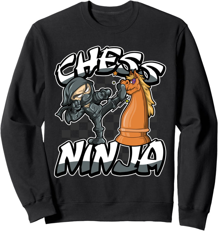Chess Ninja Checkmates You - Strategisches Schach Sweatshirt
