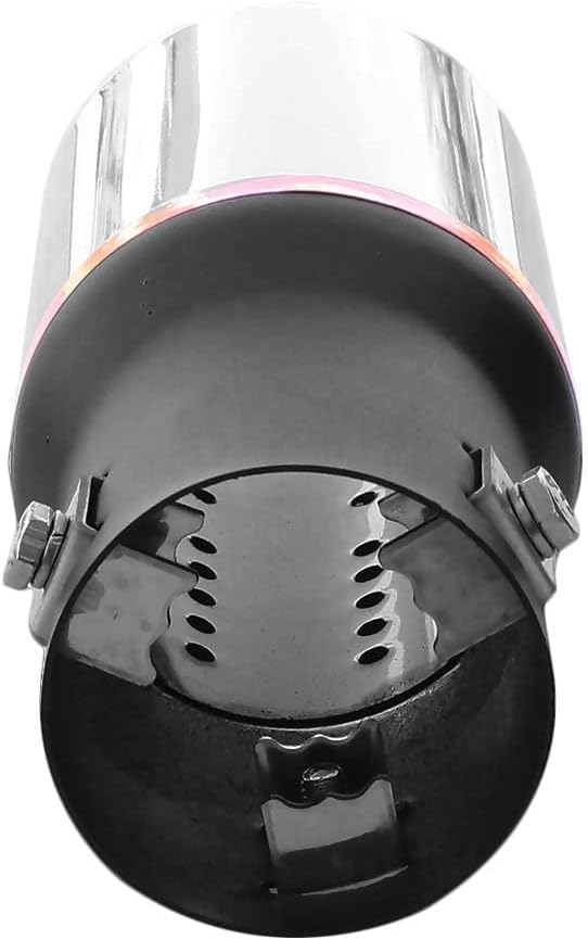 Auspuffblende Endrohr Auspuff Universell Schalldampf Edelstahl Rund bis 52mm Chrom AutoHobby