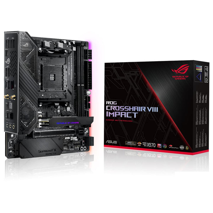 ASUS ROG Crosshair VIII Impact Gaming Mainboard (AMD AM4 Sockel, Mini-DTX-Formfaktor, SO-DIMM.2, Wi-