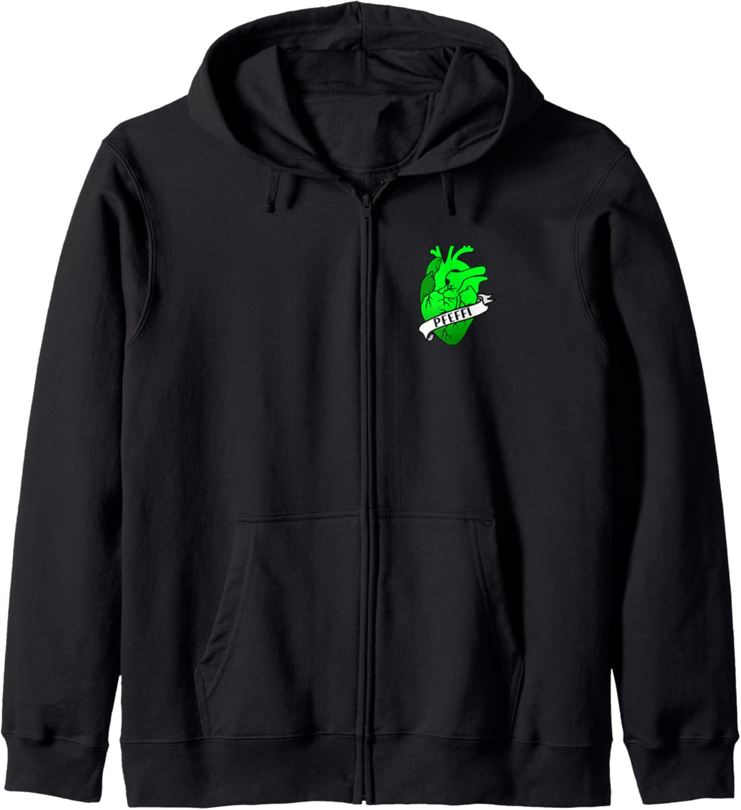 Pfeffi dafür schlägt mein grünes Herz Lieblingsgetränk hype Kapuzenjacke