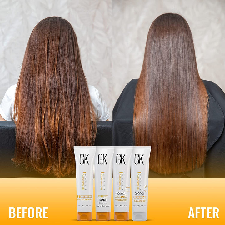 GK HAIR Global Keratin The Best Consumer Box Kit (100ml/3.4 Fl Oz) Keratin-Haarglättungsbehandlung -