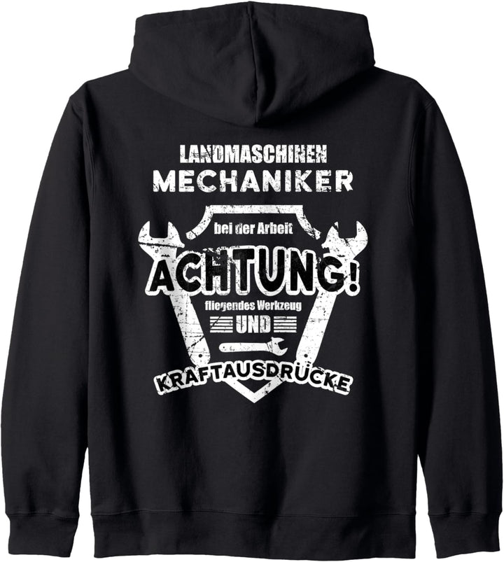 Landmaschinen Mechaniker | Werkzeug & Kraftausdrücke | Bauer Kapuzenjacke