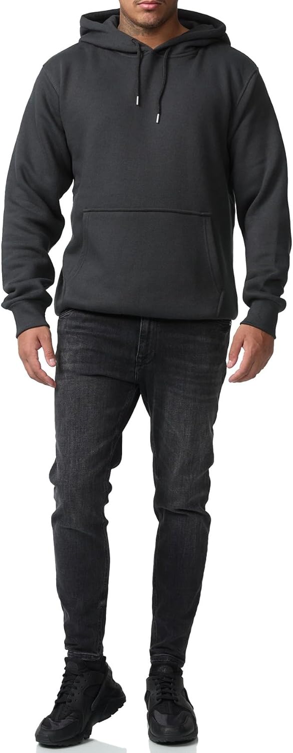 Smith & Solo Herren Kapuzenpullover – Kapuzenjacke reissverschluss, Sweatshirt Pullover Langarm – Sl