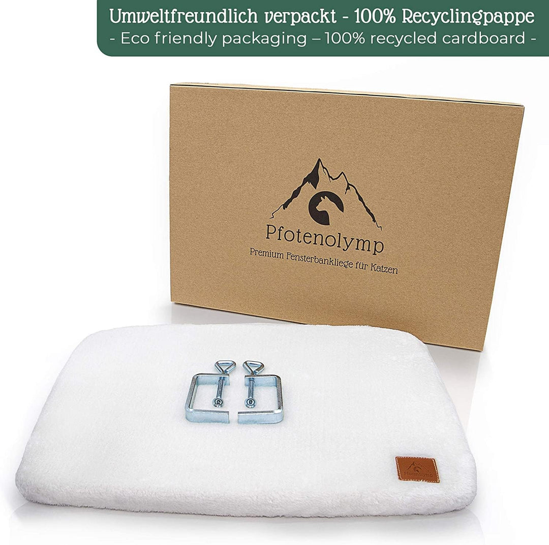 Pfotenolymp® Premium Selbstheizendes Liegebrett für Katzen am Fenster - Einzigartige Thermo Selbsthe