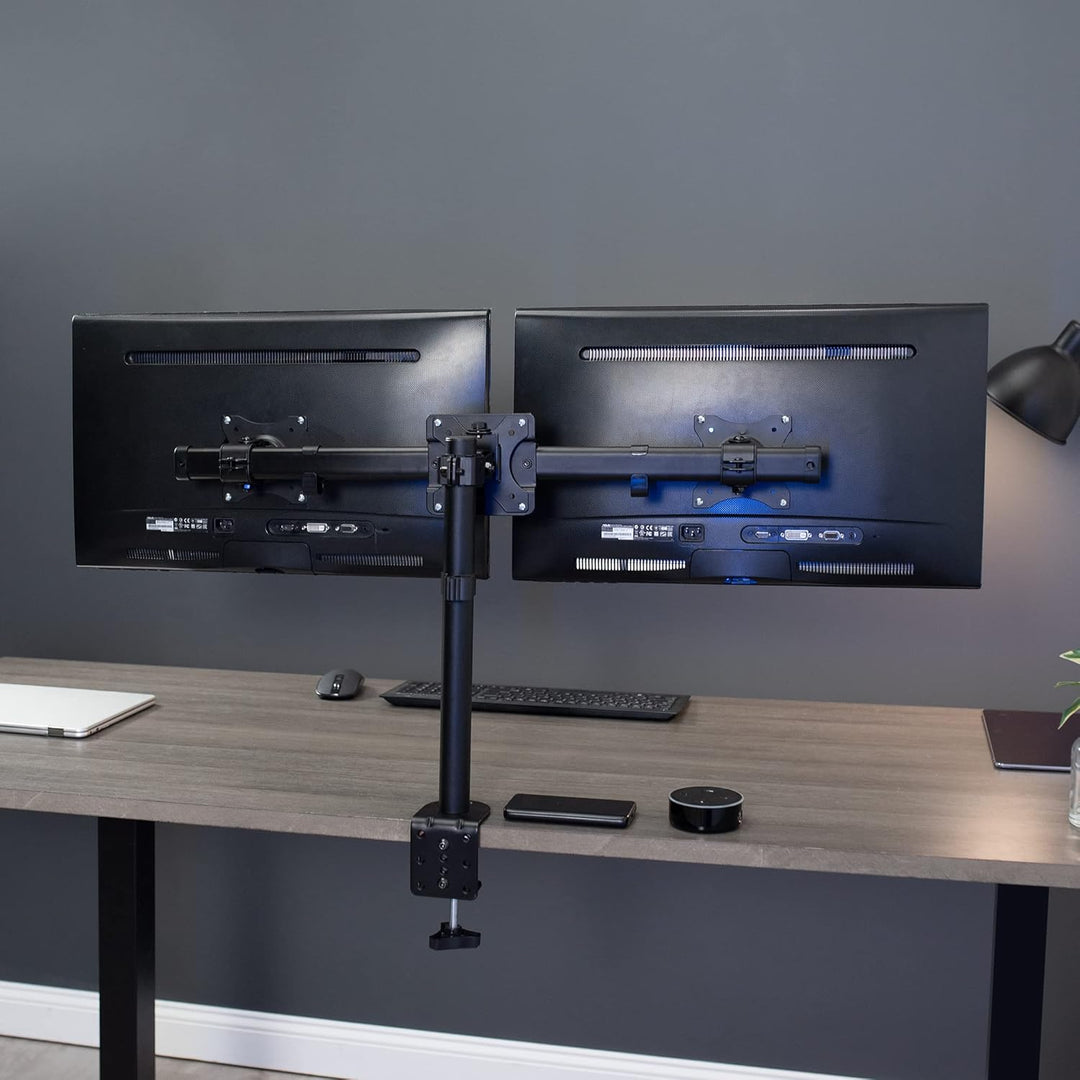 VIVO Dual-VESA-Halterungsadapter, horizontale Montagehalterung für 2 Monitor-Bildschirme bis 68,6 cm