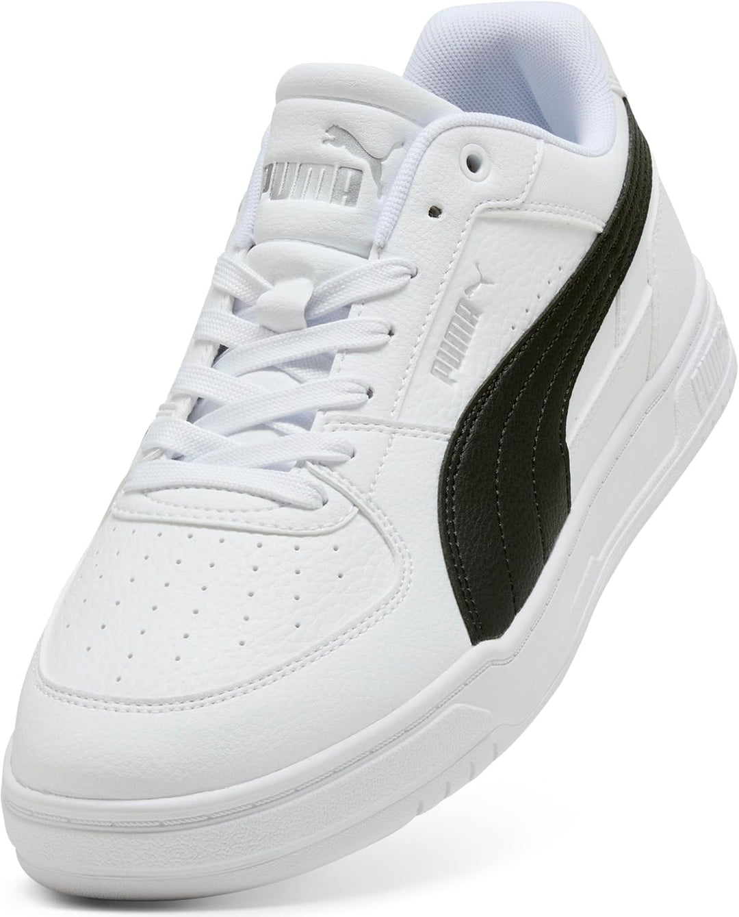 PUMA Unisex Caven IiiSneaker 36 EU Puma Weiss Puma Schwarz Puma Silber, 36 EU Puma Weiss Puma Schwar
