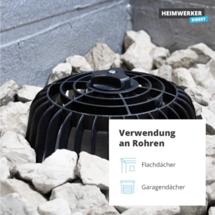 Alfa Kiesfangkorb Laubfangkorb Spannbereich von 70-200 mm individuell einstellbar - Keine Rohrversto