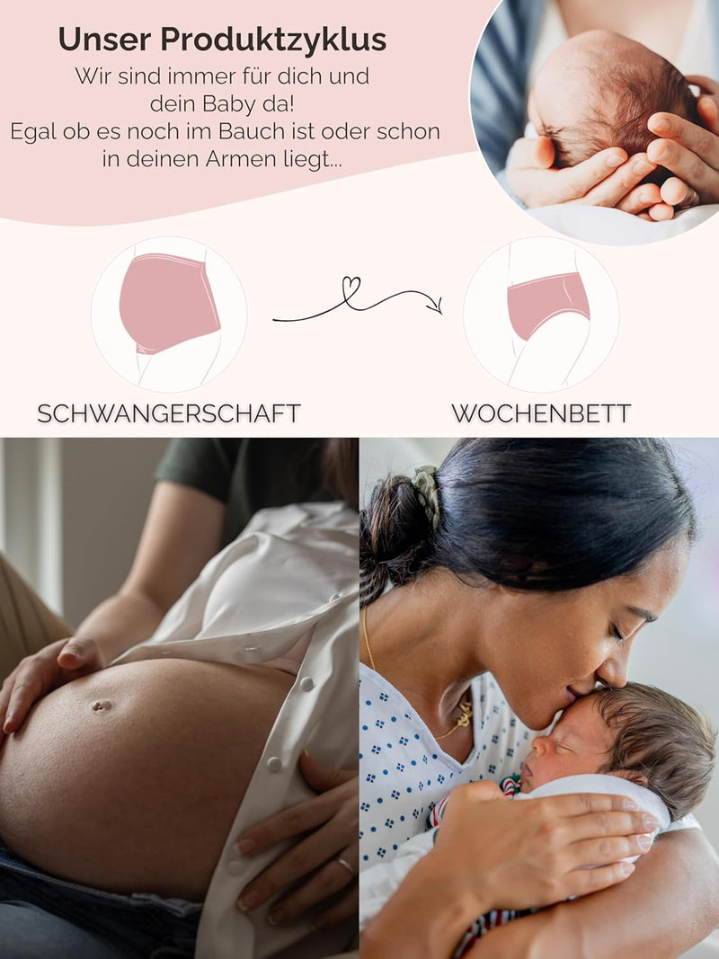 Herzmutter Bauchbinde Postpartum - Rückbildung nach Schwangerschaft-Kaiserschnitt-OP - verstellbarer