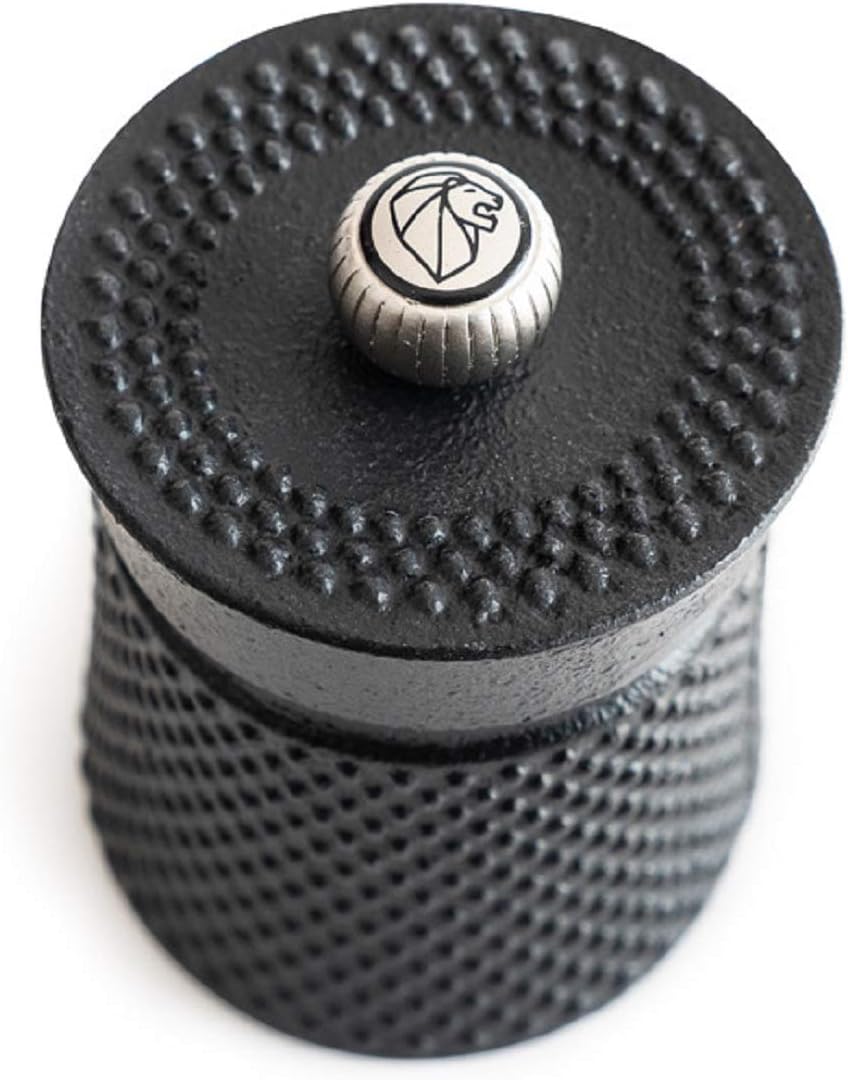 Peugeot Bali Fonte Manuelle Pfeffermühle, Klassische Mahlgradeinstellung, Höhe: 8 cm, Gusseisen, Sch