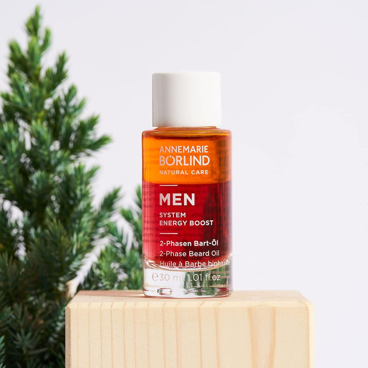 ANNEMARIE BÖRLIND MEN SYSTEM ENERGY BOOST 2-Phasen Bart-Öl (30ml) - Energetisierendes, Kräftigendes