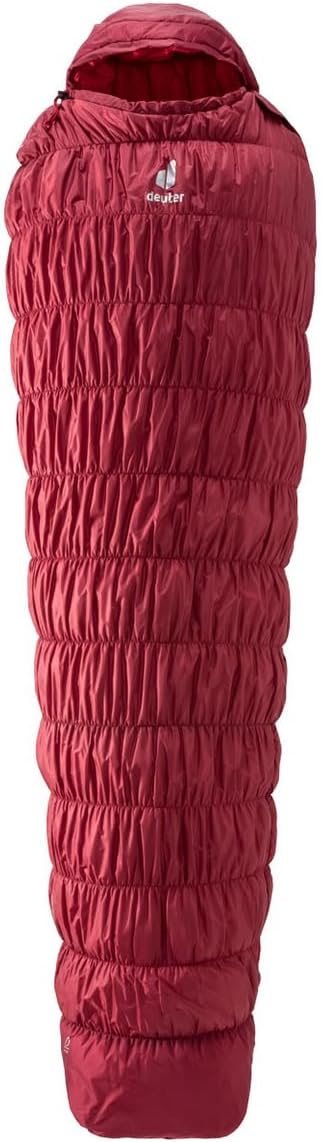 deuter Exosphere -6° L - Large Kunstfaser Schlafsack, cranberry-fire Zip left, Zip left