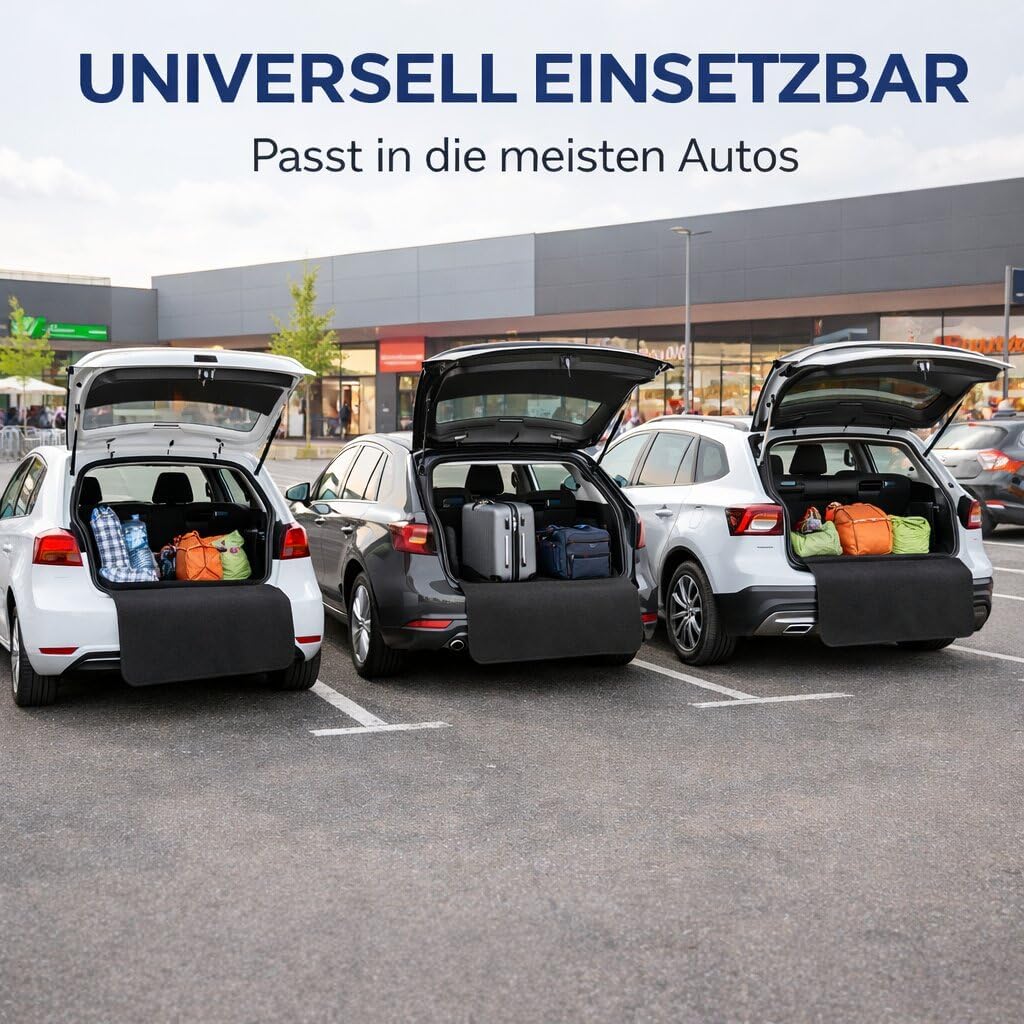 BigDean Ladekantenschutz Kofferraum 100x70 cm – Kofferraumschutz Auto Hund, Stossstangenschutz & Kof