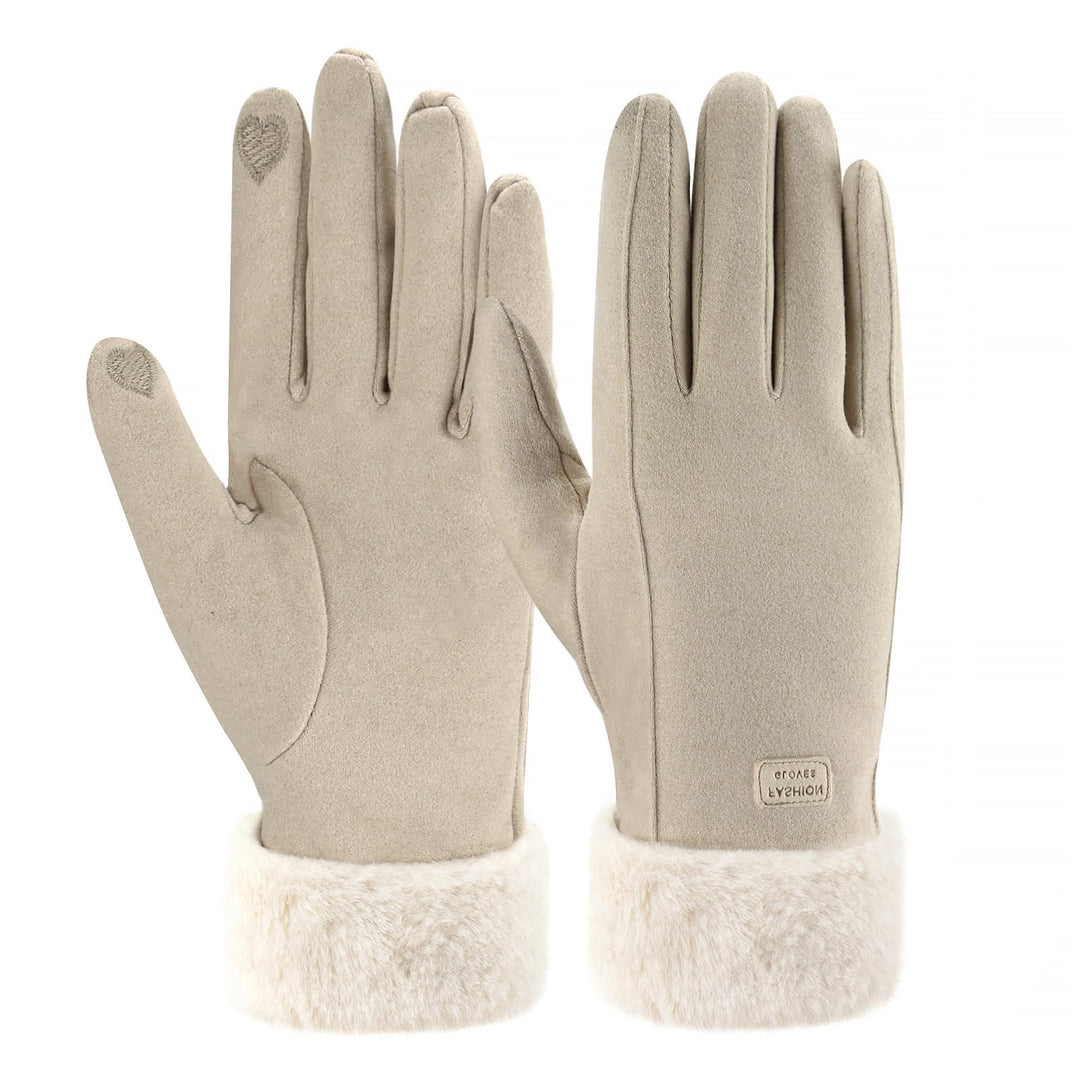 ZASFOU Damen Winter Warm Touchscreen Handschuhe mit Fleece Gefütterte Strick winterhandschuhe für Ka