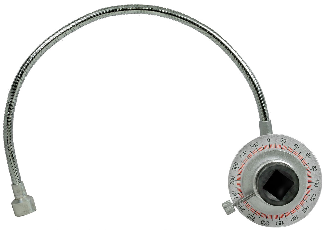 SW-Stahl 03916L Drehwinkel-Messgerät 1/2 Zoll I flexibler Magnetfuss I Messbereich 0° - 360° I Antri
