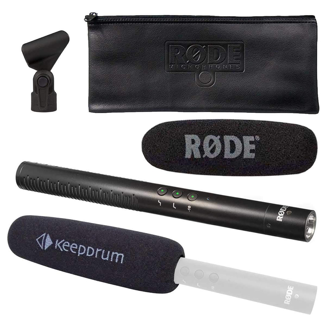 Rode NTG-4 Richtmikrofon + keepdrum Schaumstoff Popschutz KDWSVM