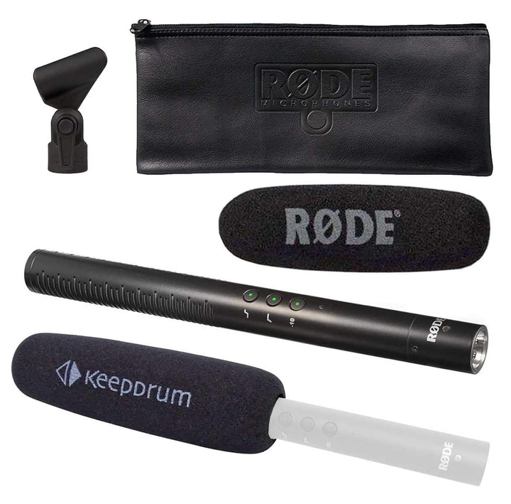 Rode NTG-4 Richtmikrofon + keepdrum Schaumstoff Popschutz KDWSVM