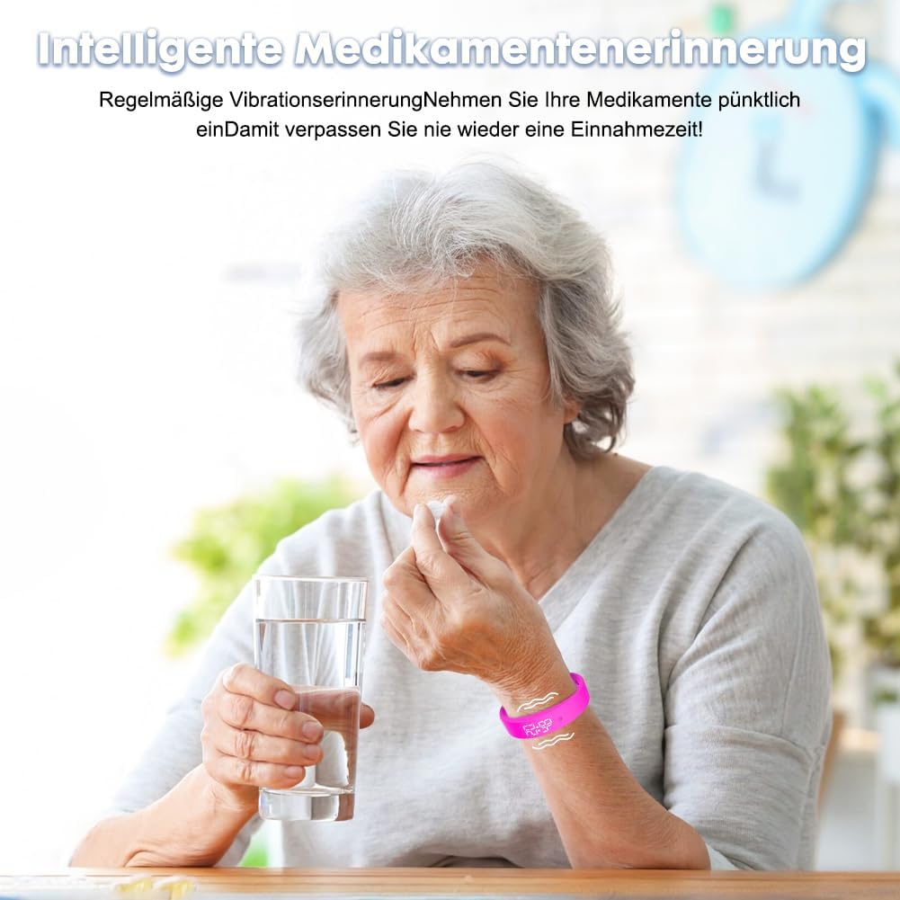 Vibrationsalarm Erinnerung Uhr, Vibrationswecker Armband, Silent Vibrating Alarm Reminder Watch mit