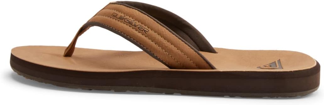 Quiksilver CARVER NUBUCK M SNDL TKD0 Herren Sandalen 40 EU Tan Pattern 1, 40 EU Tan Pattern 1