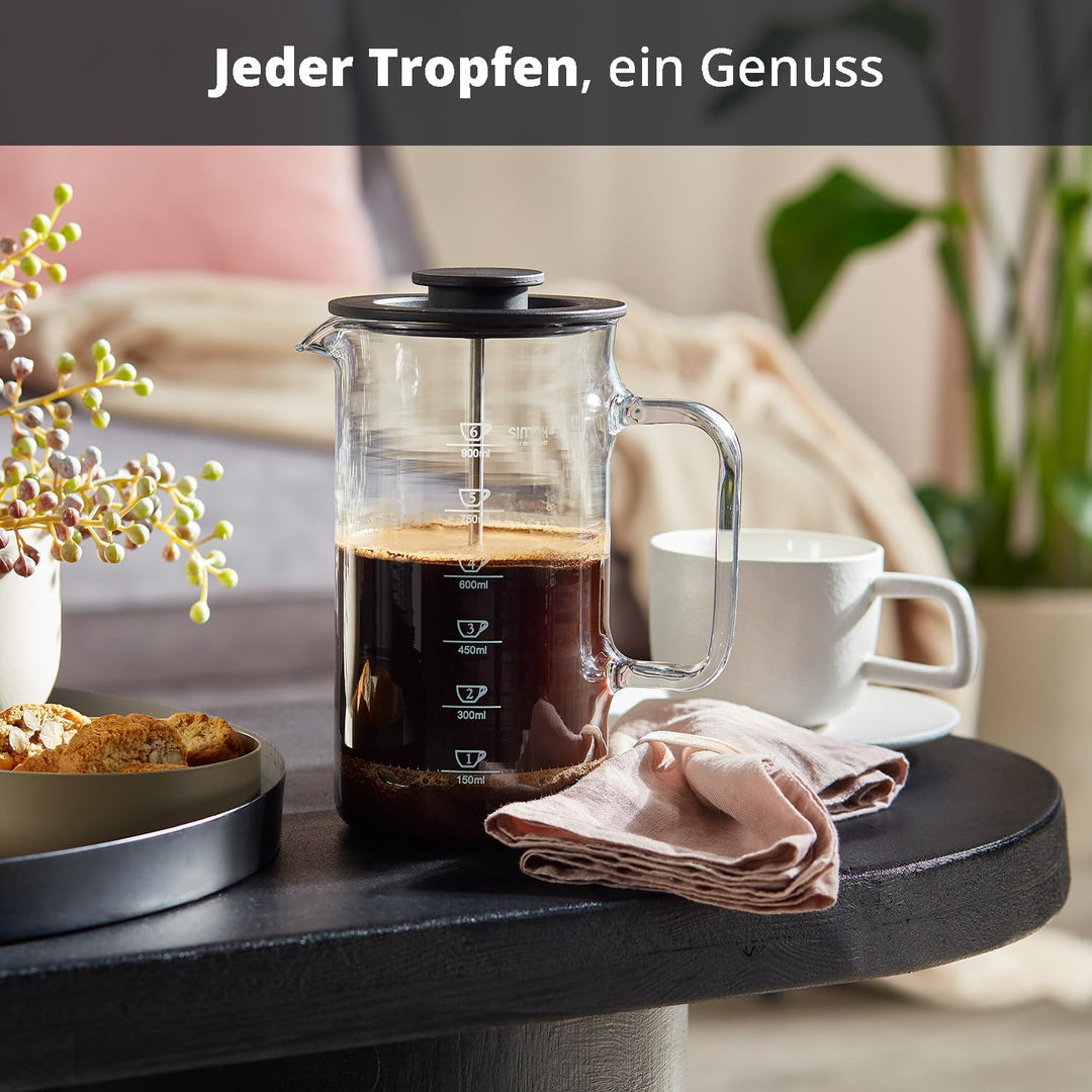 Peill+Putzler Germany Kaffeebereiter, French Press mit 1 Liter Fassvermögen, Kaffeepresse aus hochwe