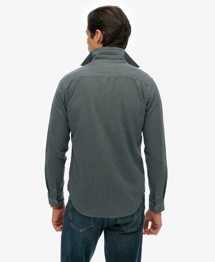 Superdry Herren Trailsman Overshirt in lockerer Passform S Balsam Grün, S Balsam Grün