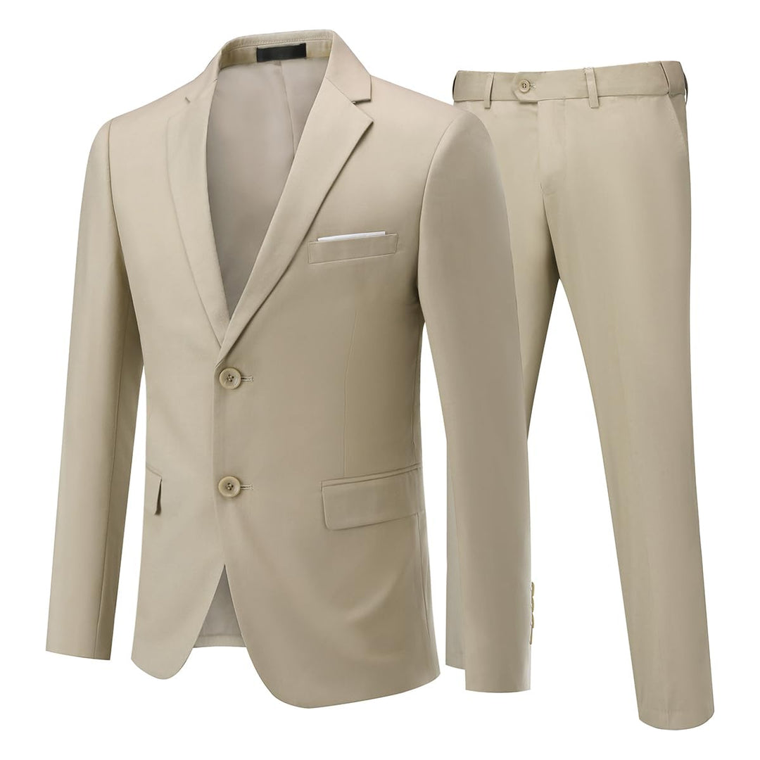 Allthemen Anzug Herren Anzug 2 Teilig Slim Fit Herrenanzug Hochzeit Anzüge Herren Modern Sakko für B