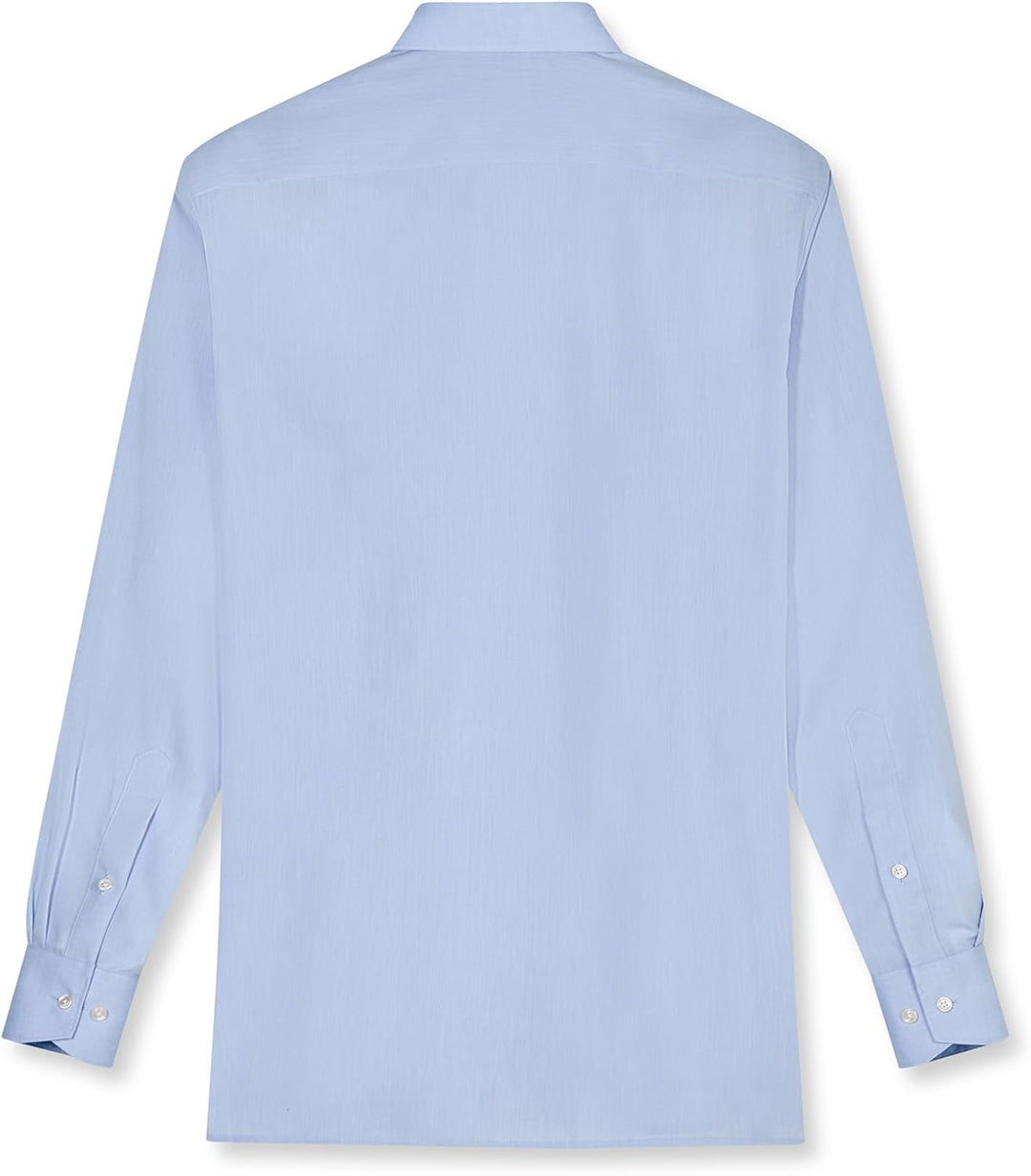 OLYMP Luxor Comfort fit Hemd Langarm New Kent Kragen Chambray Flieder 40 Bleu 11, 40 Bleu 11