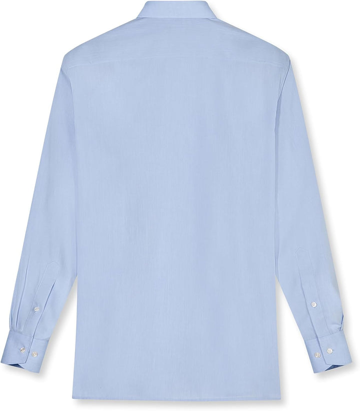 OLYMP Luxor Comfort fit Hemd Langarm New Kent Kragen Chambray Flieder 40 Bleu 11, 40 Bleu 11