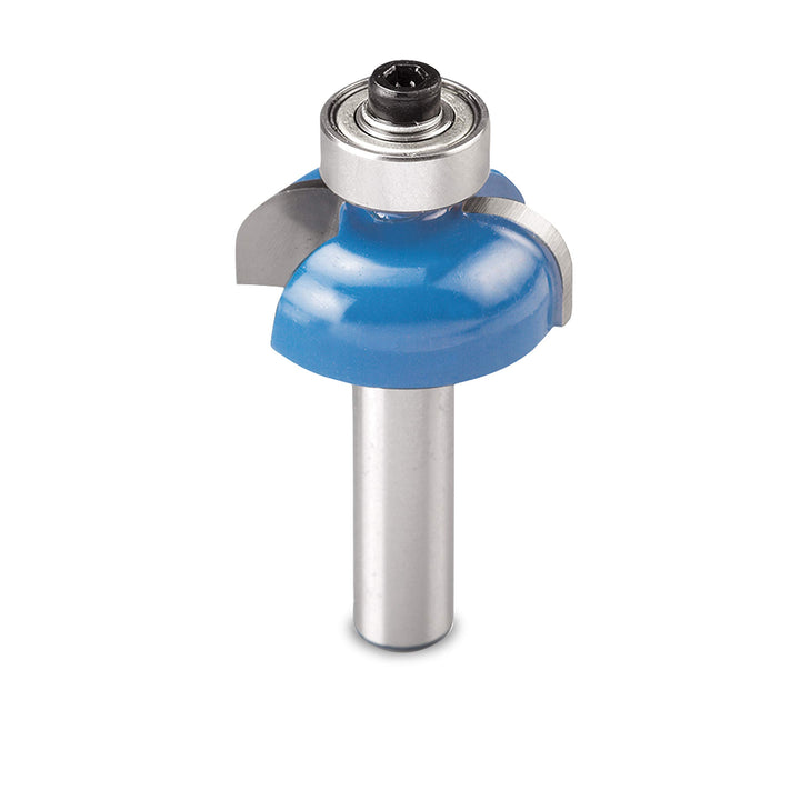 kwb Hohlkehlfräser Ø 25,7 mm, hartmetallbestückt mit Anlaufkugellager, präzisem Spannschaft und opti
