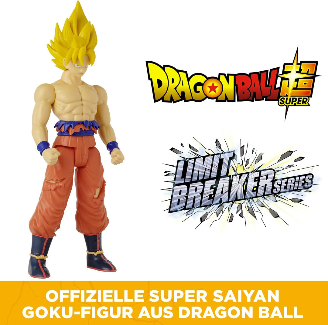 BANDAI Dragon Ball – Riesenfigur Limit Breaker – Super Saiyan Goku (Battle Damaged Ver.) – 36741 Gok