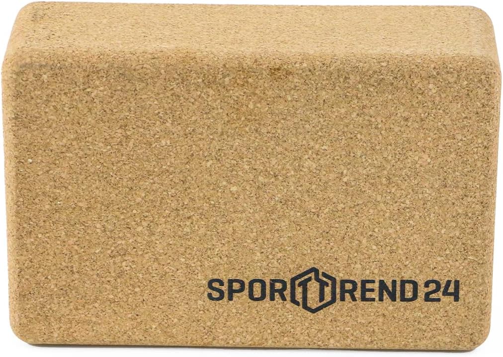 Sporttrend 24® Yoga Wheel aus Kork + Yoga Block aus Kork