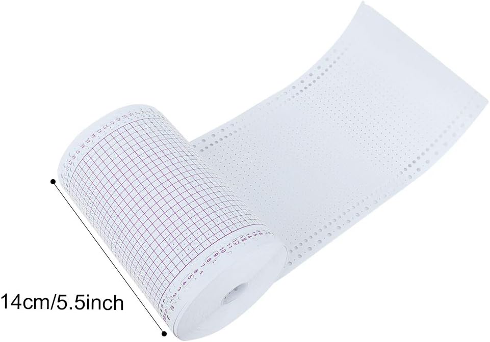 100 Stück/Rolle Strickmaschine Lochkarte Rote Lochkarte 24 Stiche Strickmaschinenteile Zubehör
