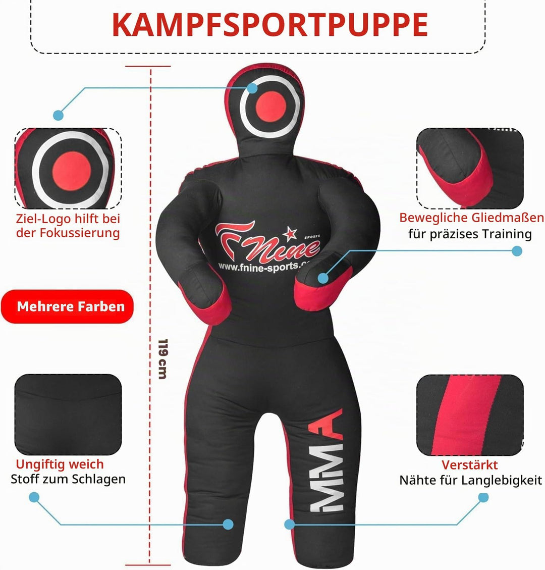 MMA Grappling Dummy, für Judo, Wrestling, brasilianische Jiu Jitsu, Einreichung und Werfen, ungefüll