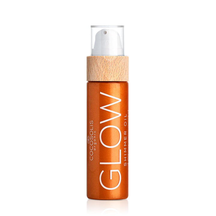 COCOSOLIS GLOW Shimmer Oil - Bio Trockenöl - Schimmerndes Körperöl mit glänzenden Partikel, Verleiht