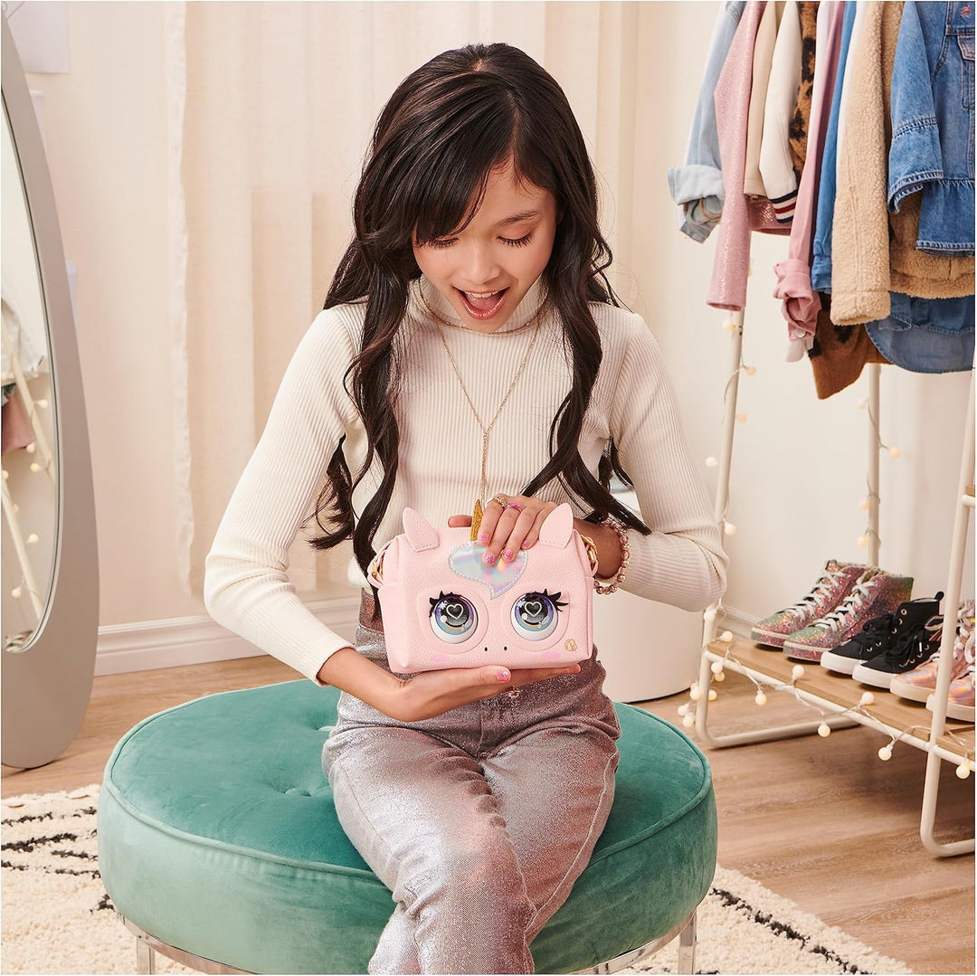 Purse Pets Glamicorn Einhorn Tasche - wird mit interaktiven Funktionen, Augenblinzeln und Musik lebe