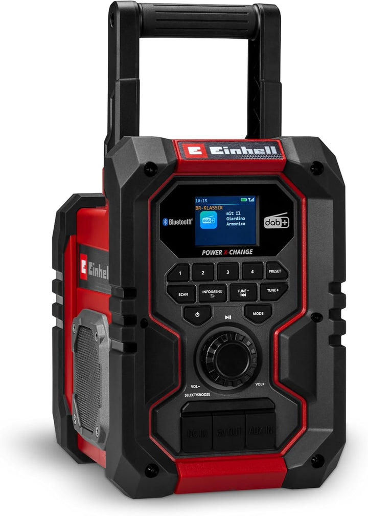 Einhell Akku-Baustellenradio TE-CR 18 Li DAB+/FM/BT - Solo Power X-Change (18 V, DAB+, FM, Bluetooth